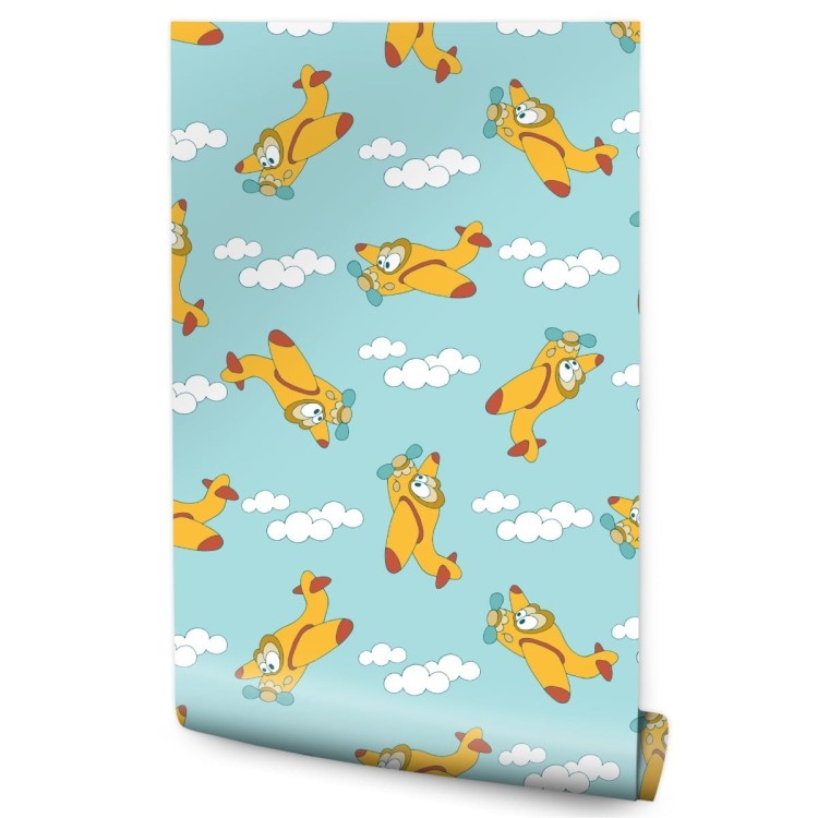 Tapeta Bajkowe Samoloty