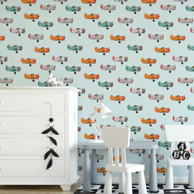 Tapeta Bajkowe Samoloty Vintage