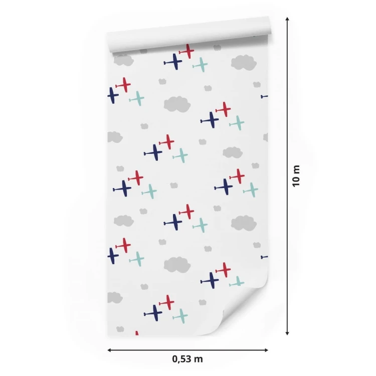 Tapeta Kolorowe Samoloty I Chmury