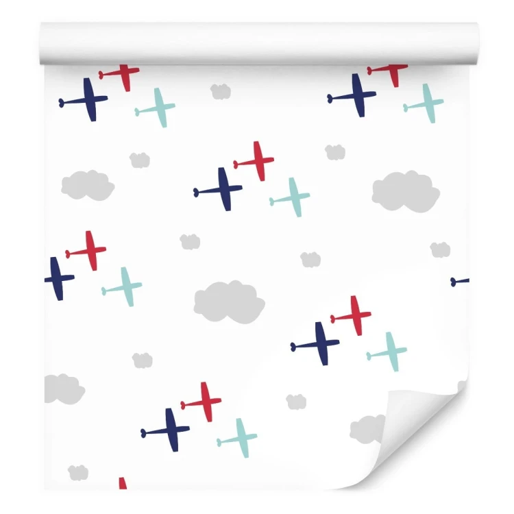 Tapeta Kolorowe Samoloty I Chmury