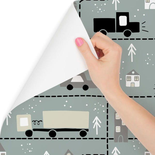 Tapeta W Samochody, Ciężarówki Do Pokoju Dziecka