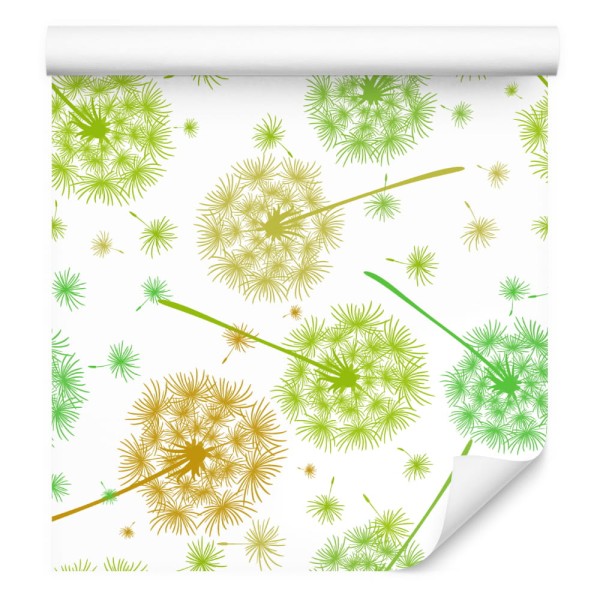 Tapeta Zielono-Żółte Dmuchawce