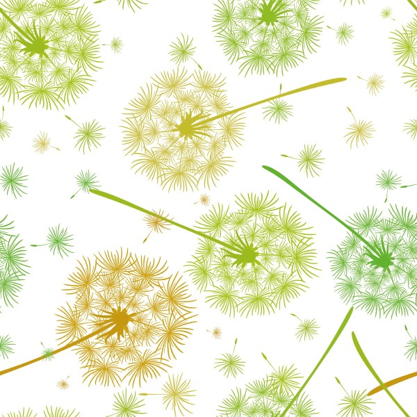 Tapeta Zielono-Żółte Dmuchawce