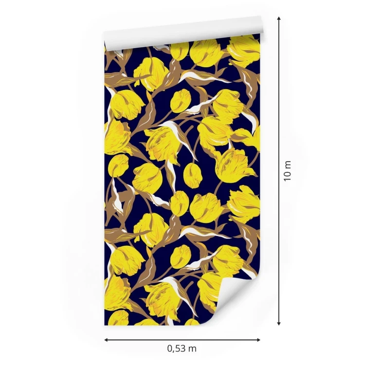 Tapeta Żółte Tulipany