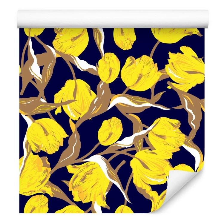 Tapeta Żółte Tulipany