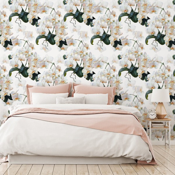 Tapeta Do Sypialni Egzotyczne Storczyki Orchidee