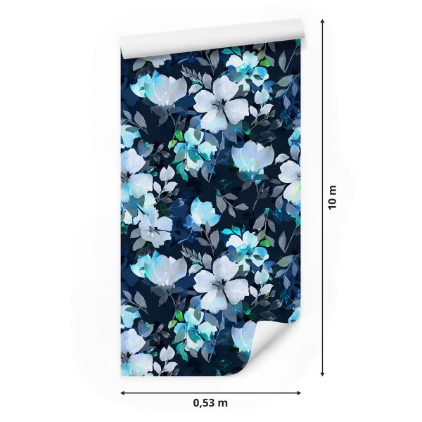 Tapeta Kwiatowy Wzór Akwarela