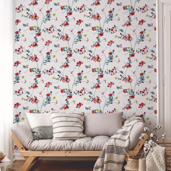 Tapeta Kwiatowy Wzór Akwarela