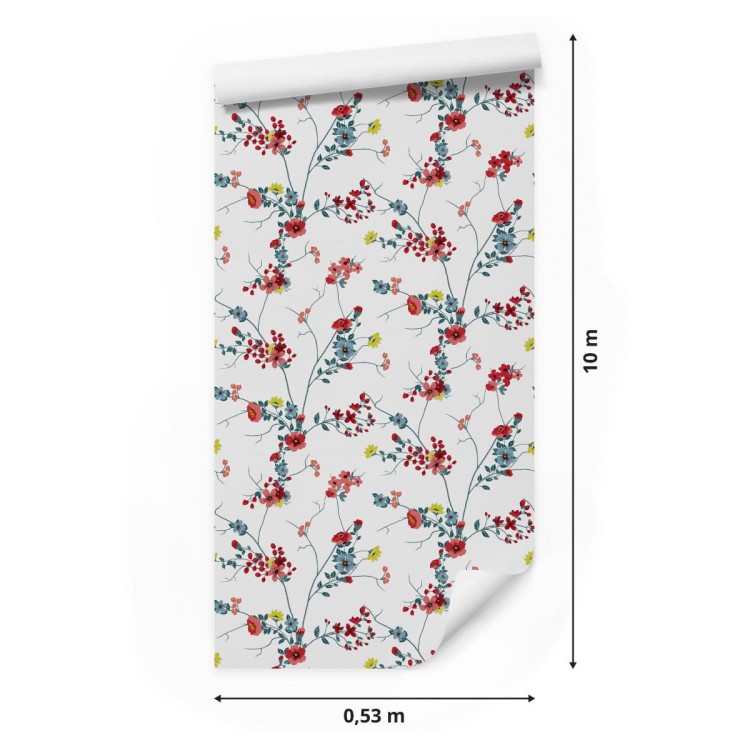 Tapeta Kwiatowy Wzór Akwarela