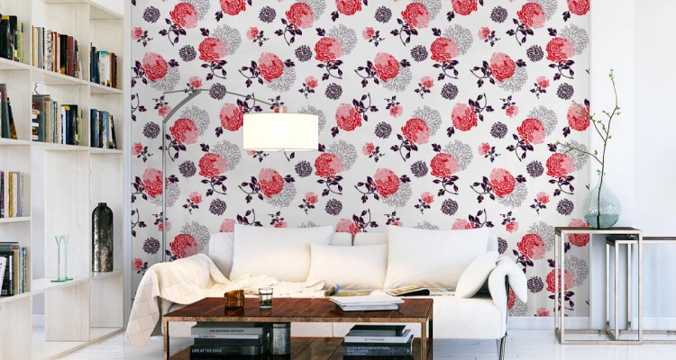 Tapeta Kwiaty - Kolorowe Chryzantemy