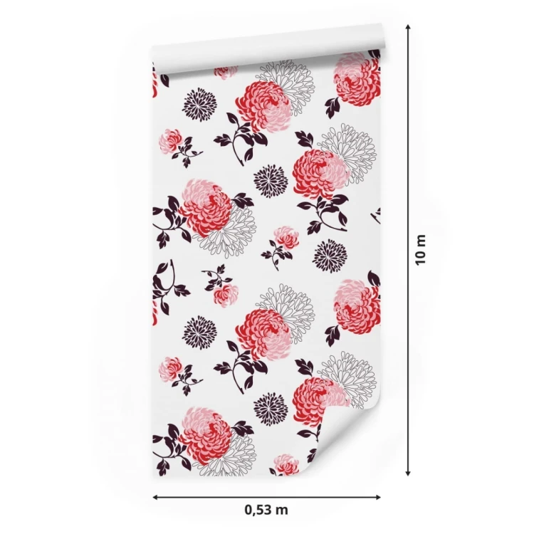 Tapeta Kwiaty - Kolorowe Chryzantemy