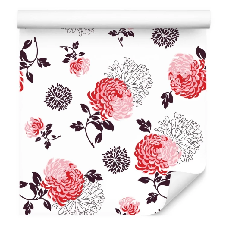 Tapeta Kwiaty - Kolorowe Chryzantemy