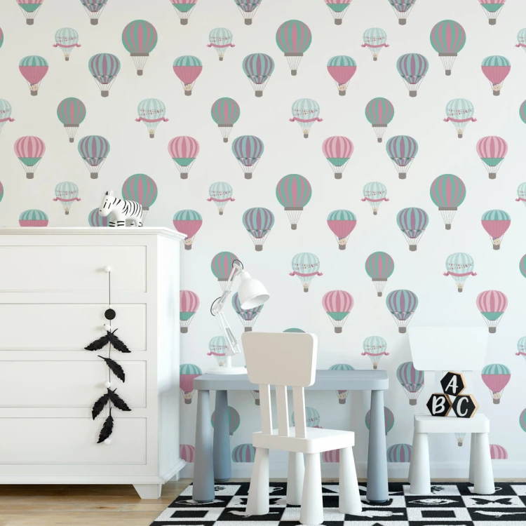 Tapeta Kolorowe Pojazdy Balony