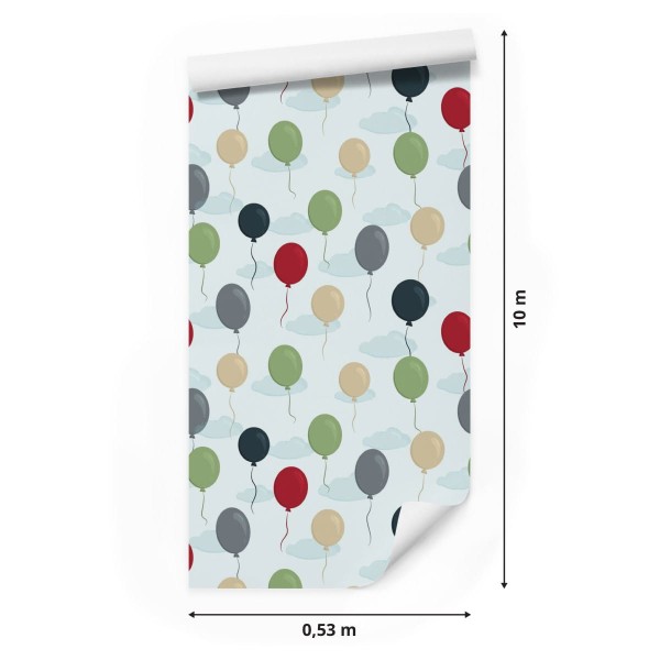 Tapeta Balony Z Chmurami W Tle