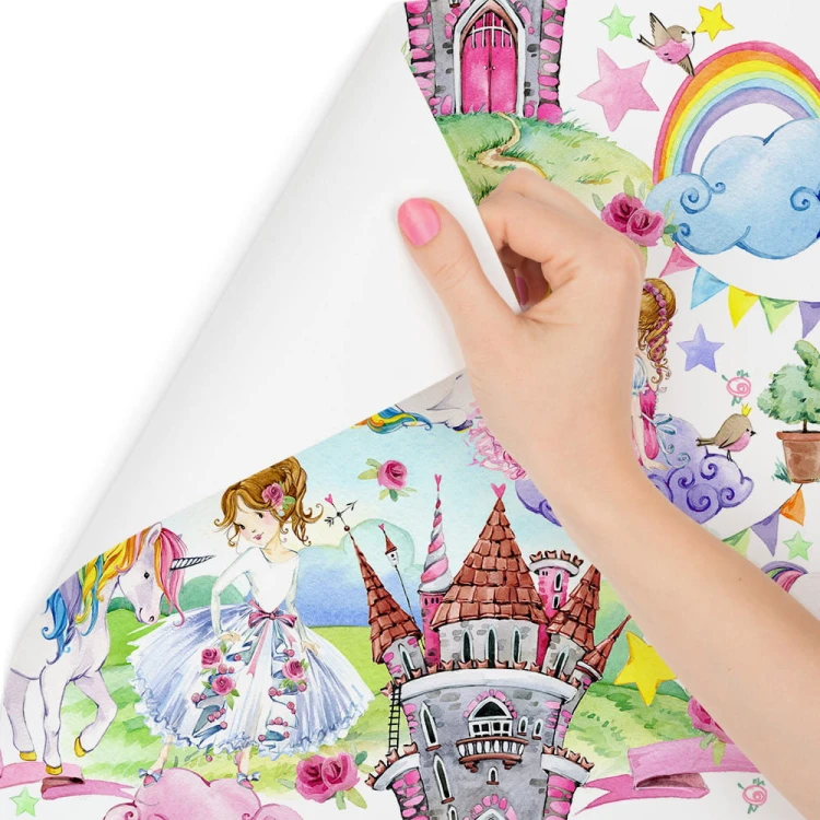 Tapeta Do Pokoju Dziecka Smoki, Jednorożce Z Bajki