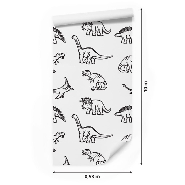 Tapeta Dla Dzieci W Dinozaury, Zwierzęta