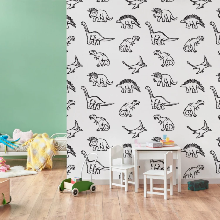 Tapeta Dla Dzieci W Dinozaury, Zwierzęta
