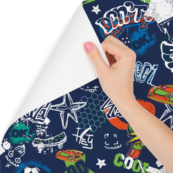 Tapeta Dla Chłopca Graffiti Samochody Piłka Nożna