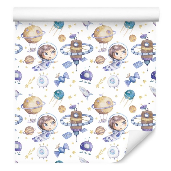 Tapeta Kosmos Planety I Dziecko