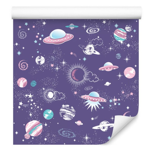 Tapeta Statki Kosmiczne Gwiazdki I Ufo