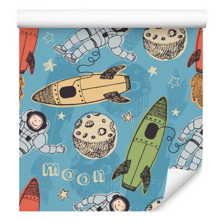 Tapeta Kosmonauci Wśród Planet