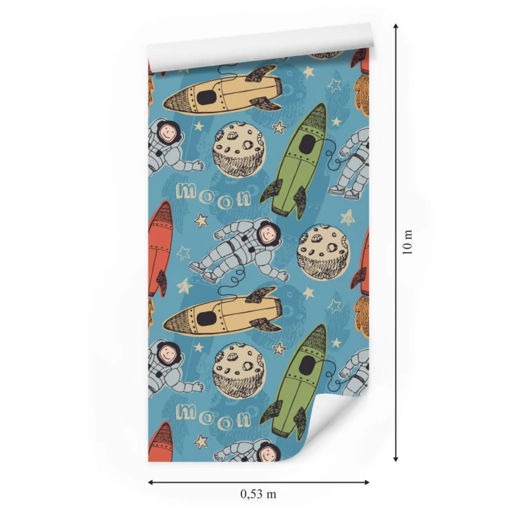 Tapeta Kosmonauci Wśród Planet