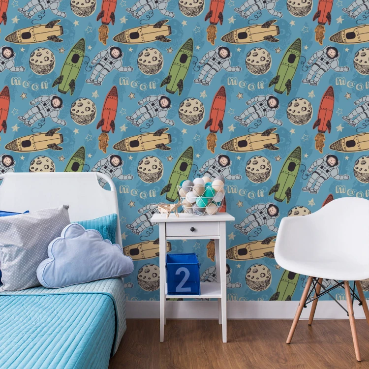 Tapeta Kosmonauci Wśród Planet