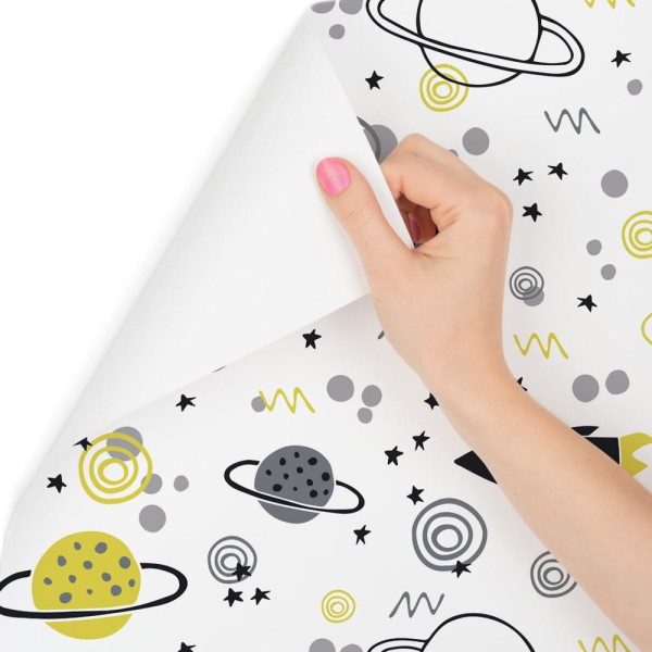 Tapeta Kosmos Rakiety Planety Do Pokoju Dziecka