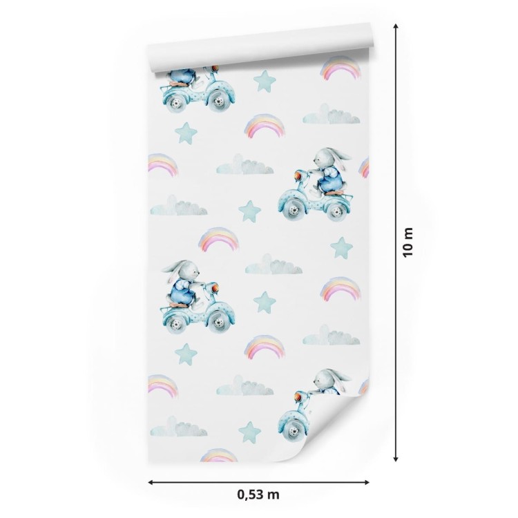 Tapeta Króliki Na Tle Gwiazd