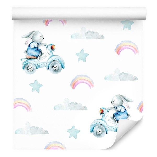 Tapeta Króliki Na Tle Gwiazd