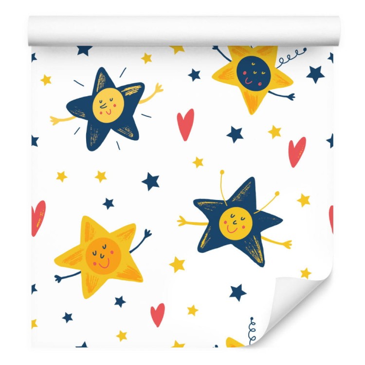 Tapeta Dla Dzieci – Gwiazdki I Serduszka