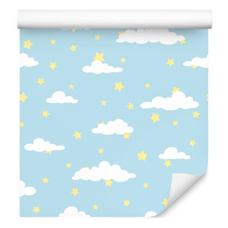 Tapeta Dla Dzieci – Gwiazdki I Chmurki