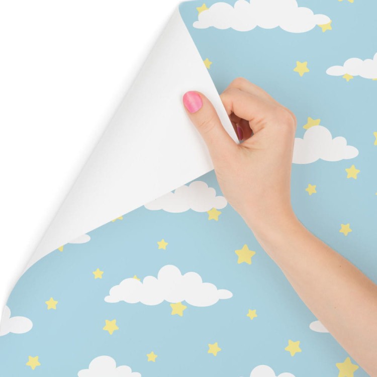 Tapeta Dla Dzieci – Gwiazdki I Chmurki