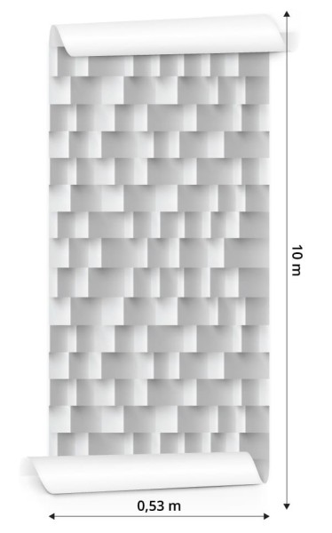 Tapeta Nowoczesny Wzór Geometryczny - Efekt 3D