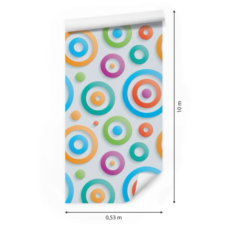 Tapeta Nowoczesna 3D Geometryczna, Pokój Dziecięcy