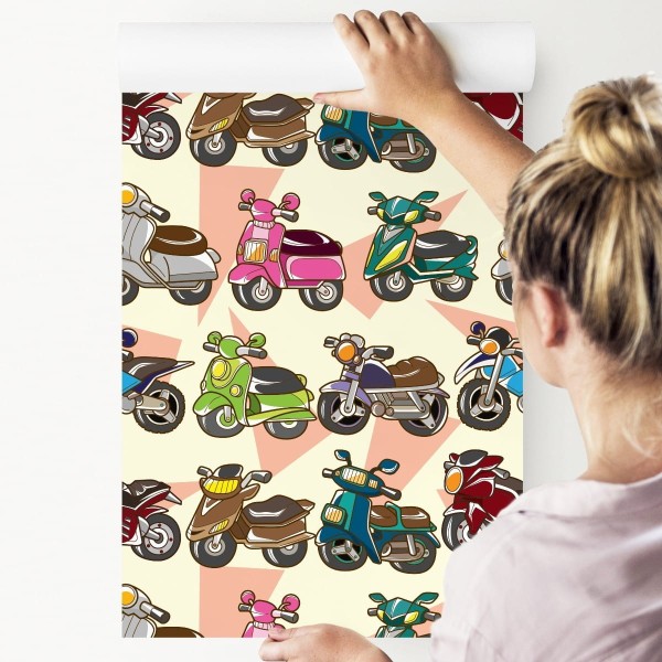 Tapeta Kolorowe Skutery