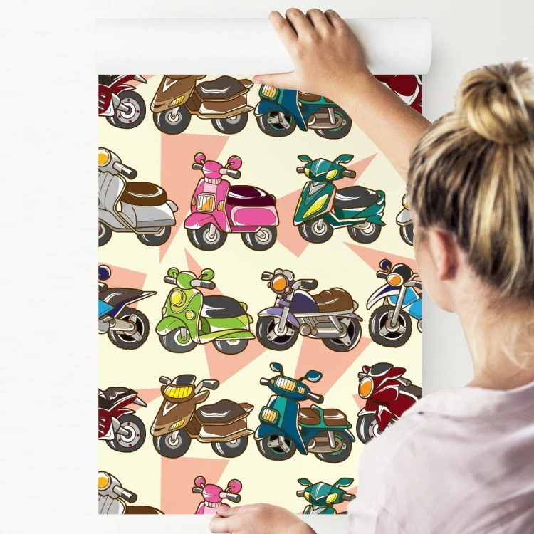 Tapeta Kolorowe Skutery