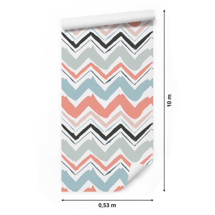 Tapeta Kolorowe Zygzaki