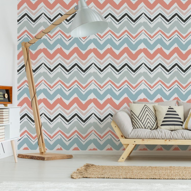 Tapeta Kolorowe Zygzaki