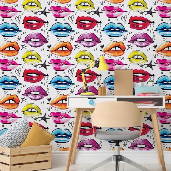 Tapeta Kolorowe Usta