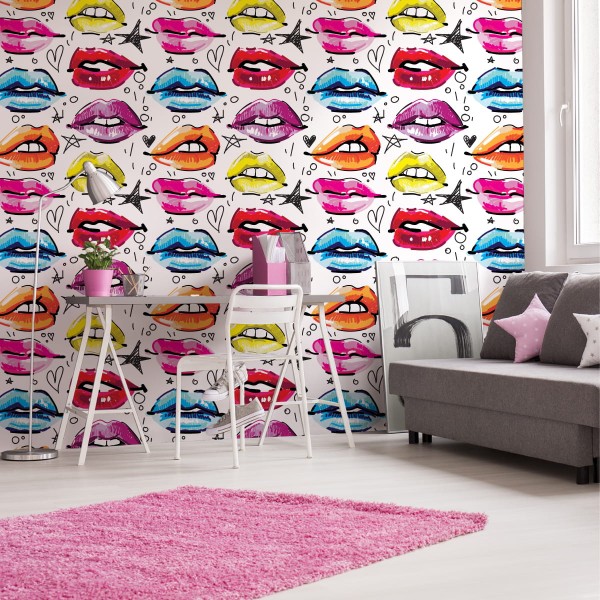 Tapeta Kolorowe Usta