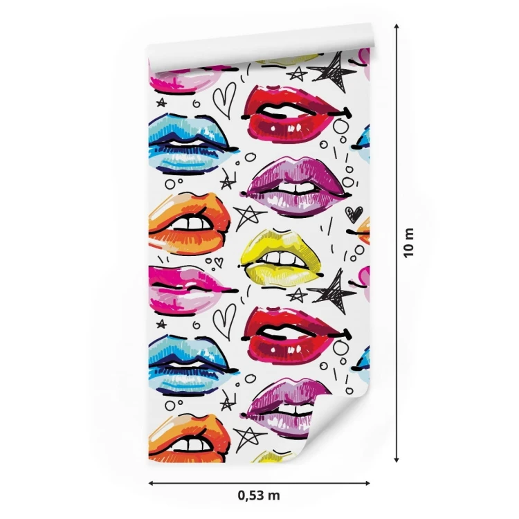 Tapeta Kolorowe Usta