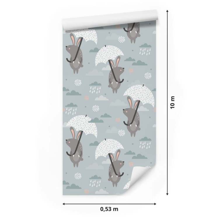 Tapeta Króliki Pod Parasolami