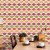 Tapeta Fale W Stylu Retro