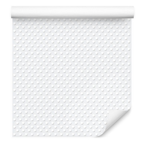 Tapeta Białe Małe Groszki