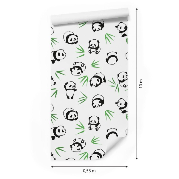 Tapeta Pandy Wśród Zieleni