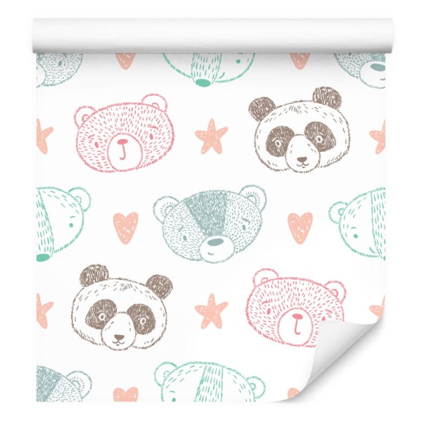 Tapeta Misie Panda Niedźwiadki