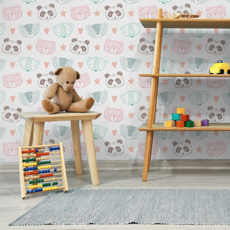Tapeta Misie Panda Niedźwiadki
