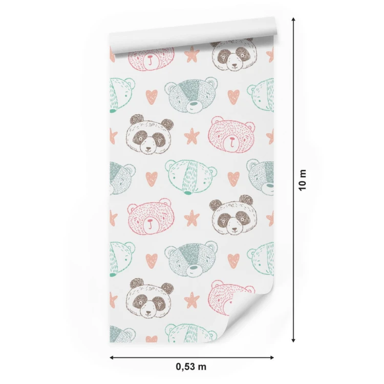 Tapeta Misie Panda Niedźwiadki