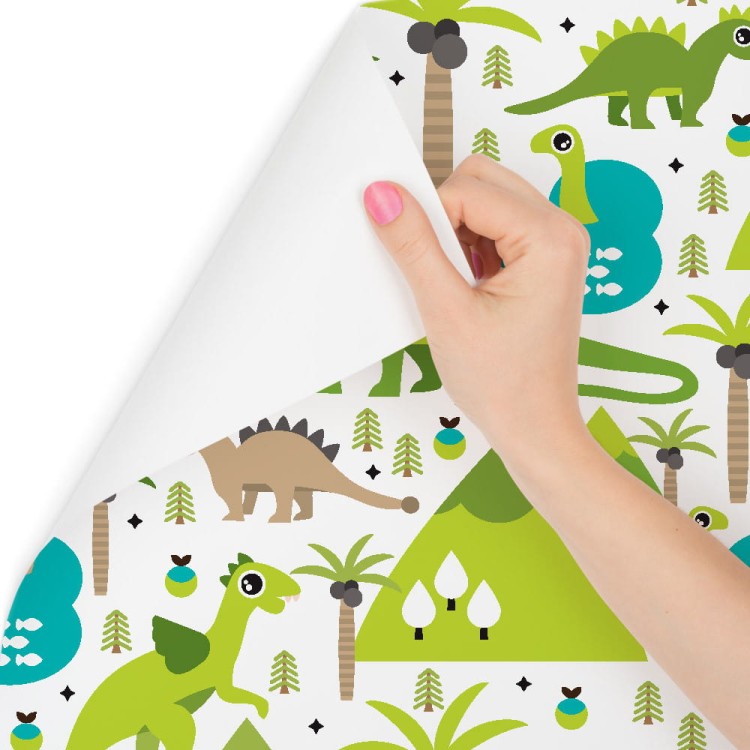 Tapeta Dinozaury Jeziora Drzewa Do Pokoju Chłopca